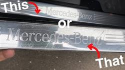 Replacing part of the threshold Mercedes 124