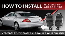 Replacing the rear air spring on a Mercedes w211