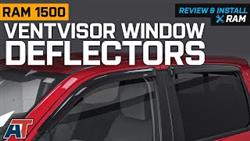 Where to install deflectors on dodge ram